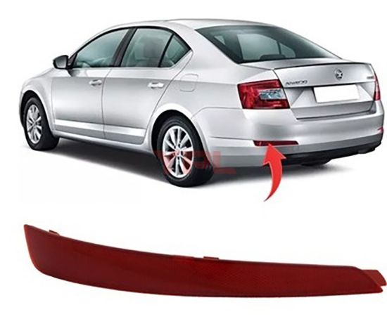 REFLEKTOR ARKA TAMPON SOL OCTAVIA 2013-2017 - 5E5945105 resmi