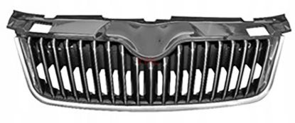 ON PANJUR KROM CIZGILI KROM CERCEVE UST PLASTIK BIRLIKTE PARLAK SIYAH FABIA 2011-2015 - 5J0853651D 041/5J0853607A 2ZZ resmi