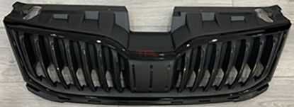 ON PANJUR PARLAK CERCEVE UST PLASTIK BIRLIKTE MAT SIYAH KOMPLE OCTAVIA 2018-2021 - 5E0853653AA 2Z4/5E0853761E 041 resmi