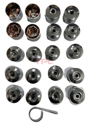 BIJON KAPAK SETI FULL KROM 16 NORMAL +4 SIFRELI SEAT VE AUDI - 6J0601173B 9B9 resmi