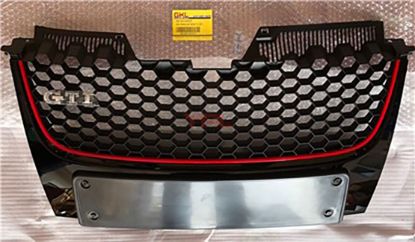 ON PANJUR PARLAK SIYAH KIRMIZI CIZGILI+GTI YAZILI MODIFIYE GOLF5 GTI 2004-2009 - 1K0853651E VW8/1K0807285B resmi