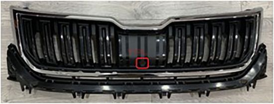 ON PANJUR KROM CERCEVE RADAR KAMERA DELIKLI MAT SIYAH KADIAQ 2016-2022 - 565853653C 2Z4/565853761 2ZZ resmi