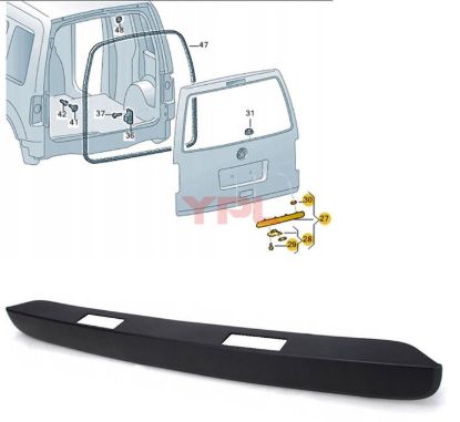 PLAKA LAMBA CITASI (TEK CITA) CADDY 2004-2015 - 2K5827574R resmi